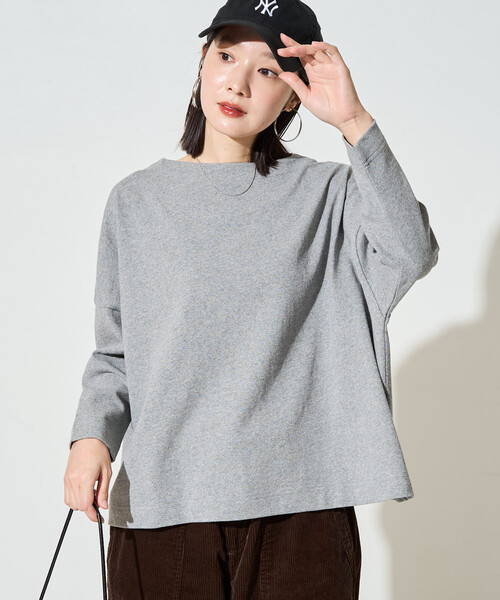 FREAK'S STORE(フリークスストア)の「\シリーズ累計41,000枚突破/限定展開 バスク ロングスリーブ Tシャツ(Tシャツ/カットソー・レディース・ブラウン/ベージュ/ピンク/グレー/イエロー/ブラック/オフホワイト/ライトグレー/ネイビー・フリ-)」の19枚目の写真