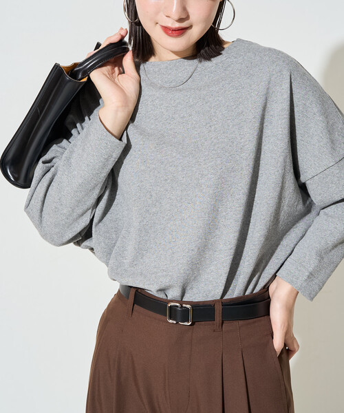 FREAK'S STORE(フリークスストア)の「\シリーズ累計41,000枚突破/限定展開 バスク ロングスリーブ Tシャツ(Tシャツ/カットソー・レディース・ブラウン/ベージュ/ピンク/グレー/イエロー/ブラック/オフホワイト/ライトグレー/ネイビー・フリ-)」の21枚目の写真