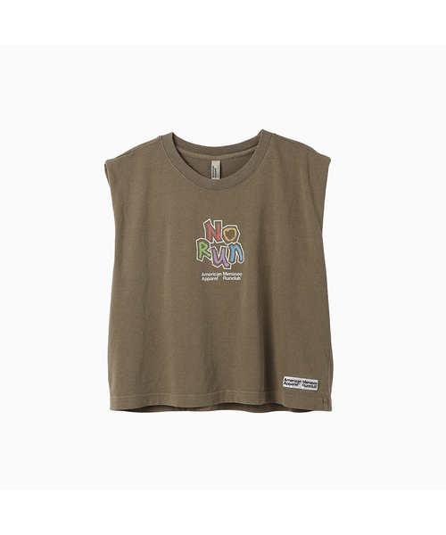 MENASOO(ミナス)の「MNS x American apparel No Run Sleeveless (over-fit)_Brown(Tシャツ/カットソー・レディース・ブラウン・SMALL/MEDIUM)」の1枚目の写真