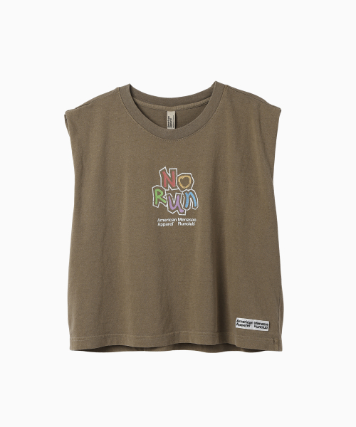 MENASOO(ミナス)の「MNS x American apparel No Run Sleeveless (over-fit)_Brown(Tシャツ/カットソー・レディース・ブラウン・SMALL/MEDIUM)」の12枚目の写真