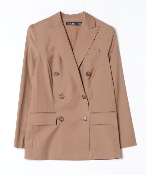 LAUREN RALPH LAUREN(ローレン ラルフ ローレン)の「ダブルブレステッド ウール ブレザー(テーラードジャケット・レディース・ブラウン・2/0/4/6/00)」の3枚目の写真