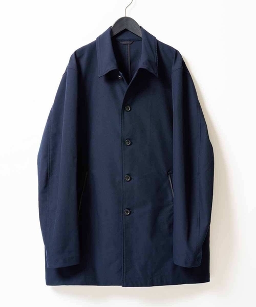 a.v.v（アーヴェヴェ）の「＼WEB限定／ツイルストレッチステンカラージャケット【撥水/毛玉になりにくい】（ステンカラーコート・メンズ・ベージュ/ネイビー・48/46/50）」の14枚目の写真