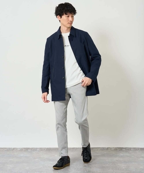 a.v.v（アーヴェヴェ）の「＼WEB限定／ツイルストレッチステンカラージャケット【撥水/毛玉になりにくい】（ステンカラーコート・メンズ・ベージュ/ネイビー・48/46/50）」の16枚目の写真