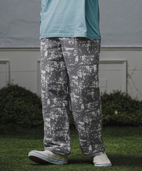 CAMBIO(カンビオ)の「mp15446-ムラ柄ゴブランワイドパンツ(HLCM0276)(その他パンツ・メンズ・グレー/ブルー/イエロー・L/M/S)」の2枚目の写真