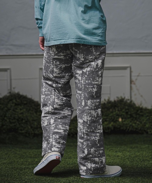 CAMBIO(カンビオ)の「mp15446-ムラ柄ゴブランワイドパンツ(HLCM0276)(その他パンツ・メンズ・グレー/ブルー/イエロー・L/M/S)」の5枚目の写真