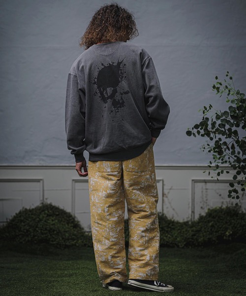 CAMBIO(カンビオ)の「mp15446-ムラ柄ゴブランワイドパンツ(HLCM0276)(その他パンツ・メンズ・グレー/ブルー/イエロー・L/M/S)」の11枚目の写真