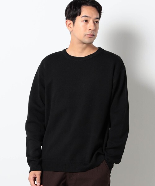 Grand PARK(グランドパーク)の「イージーケアクルーネックニット(ニット/セーター・メンズ・ホワイト/チャコールグレー/ブラック/レッド・M/L)」の3枚目の写真