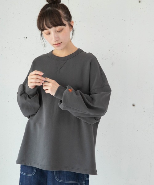 URCH RNA(アーチ アールエヌエー)の「M2707 URCHベーシックのスウェットプルオーバー(スウェット・レディース・ミント/グレー/アイボリー/ミックスグレー・FREE)」の9枚目の写真
