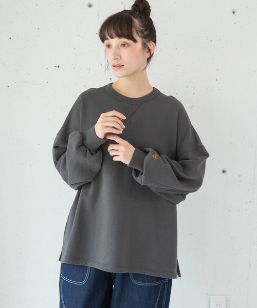 URCH RNA(アーチ アールエヌエー)の「M2707 URCHベーシックのスウェットプルオーバー(スウェット・レディース・ミント/グレー/アイボリー/ミックスグレー・FREE)」の10枚目の写真