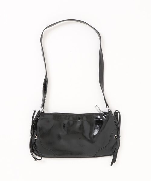 TONE SELECT GOODS（トーンセレクトグッズ）の「urbanfemine./サイドリボン コンパクトハンドバッグ ミニショルダーバッグ  U7661（ショルダーバッグ・レディース・シルバー/ブラック・FREE）」の7枚目の写真
