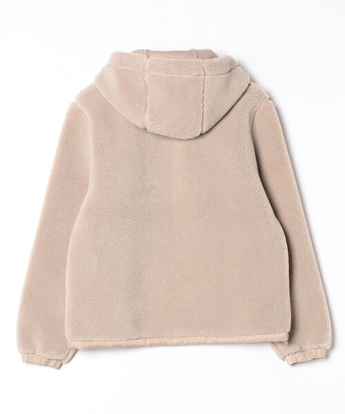 TOMMY HILFIGER(トミーヒルフィガー)の「テディフーデッドジャケット(ブルゾン・レディース・ベージュ・X-SMALL/XX-SMALL)」の2枚目の写真
