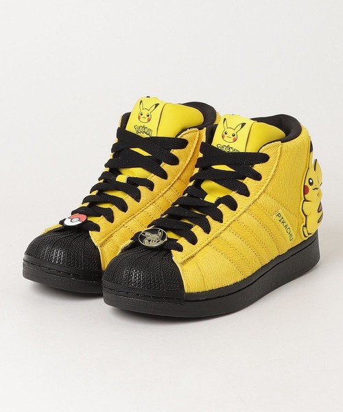 adidas(アディダス)の「Pokemon SST II ミッド / Pokemon SST II MID / アディダスオリジナルス adidas Originals(スニーカー・メンズ・イエロー・29.0cm/28.5cm/25.5cm/25.0cm/23.0cm/22.5cm/26.0cm/26.5cm/24.5cm/24.0cm/23.5cm/27.0cm/22.0cm/28.0cm/27.5cm)」の5枚目の写真