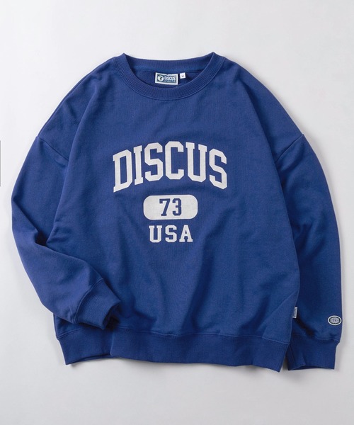 DISCUS（ディスカス）の「【71】【DISCUS/ディスカス】カレッジロゴ スウェット/トレーナー/オーバーサイズ/プルオーバー/裏毛/レディース（スウェット・レディース・杢グレー/ブルー/オフホワイト/ブラック・M/L）」の14枚目の写真