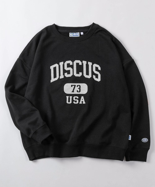 DISCUS（ディスカス）の「【71】【DISCUS/ディスカス】カレッジロゴ スウェット/トレーナー/オーバーサイズ/プルオーバー/裏毛/レディース（スウェット・レディース・杢グレー/ブルー/オフホワイト/ブラック・M/L）」の15枚目の写真