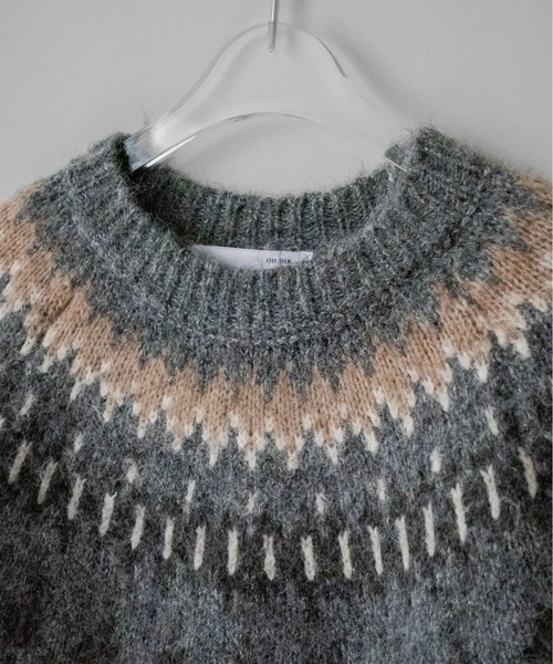 on:nue（オンニュ）の「【on:nue】ルーズノルディックパターンニット /26-27 AW COLLECTION（ニット/セーター・レディース・ブラウン/グレー・FREE）」の17枚目の写真