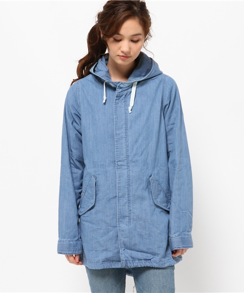 Denime（ドゥニーム）の「MODS COAT/レディース　モッズコート（モッズコート・レディース・インディゴブルー/カーキ/その他1・X-SMALL/SMALL）」の8枚目の写真