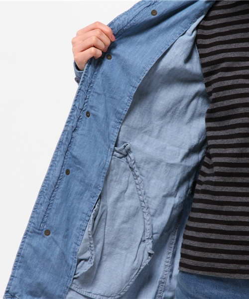 Denime（ドゥニーム）の「MODS COAT/レディース　モッズコート（モッズコート・レディース・インディゴブルー/カーキ/その他1・X-SMALL/SMALL）」の6枚目の写真