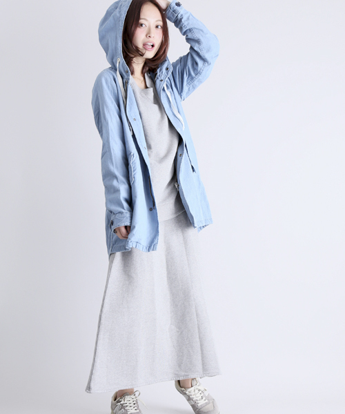 Denime（ドゥニーム）の「MODS COAT/レディース　モッズコート（モッズコート・レディース・インディゴブルー/カーキ/その他1・X-SMALL/SMALL）」の15枚目の写真