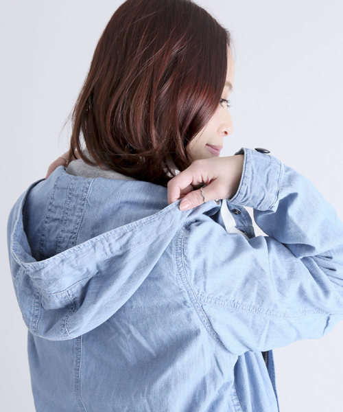Denime（ドゥニーム）の「MODS COAT/レディース　モッズコート（モッズコート・レディース・インディゴブルー/カーキ/その他1・X-SMALL/SMALL）」の17枚目の写真