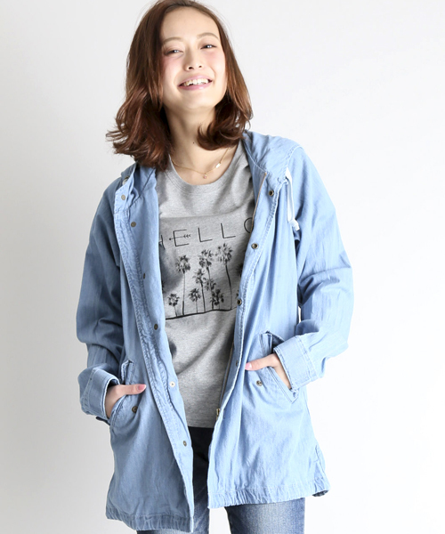 Denime（ドゥニーム）の「MODS COAT/レディース　モッズコート（モッズコート・レディース・インディゴブルー/カーキ/その他1・X-SMALL/SMALL）」の22枚目の写真