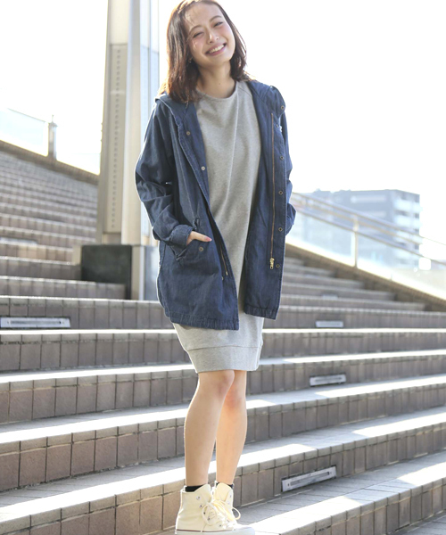 Denime（ドゥニーム）の「MODS COAT/レディース　モッズコート（モッズコート・レディース・インディゴブルー/カーキ/その他1・X-SMALL/SMALL）」の21枚目の写真