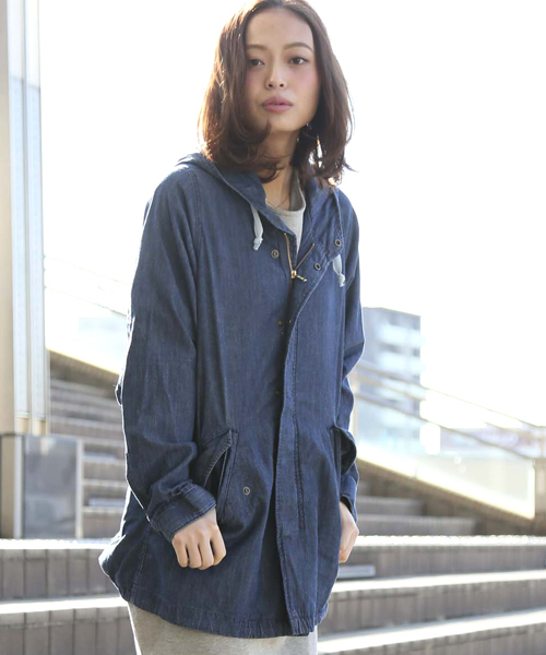 Denime（ドゥニーム）の「MODS COAT/レディース　モッズコート（モッズコート・レディース・インディゴブルー/カーキ/その他1・X-SMALL/SMALL）」の20枚目の写真