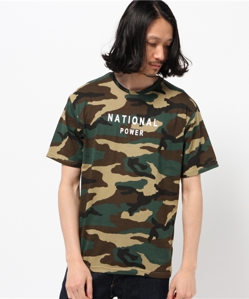 WEGO（ウィゴー）の「WEGO/カラーカモフラTシャツ（Tシャツ/カットソー・メンズ・ホワイト/カーキ/レッド/ブルー・LARGE/MEDIUM）」の13枚目の写真