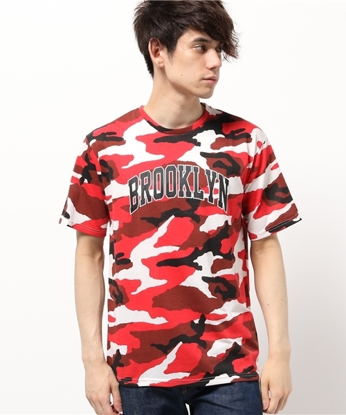 WEGO（ウィゴー）の「WEGO/カラーカモフラTシャツ（Tシャツ/カットソー・メンズ・ホワイト/カーキ/レッド/ブルー・LARGE/MEDIUM）」の15枚目の写真