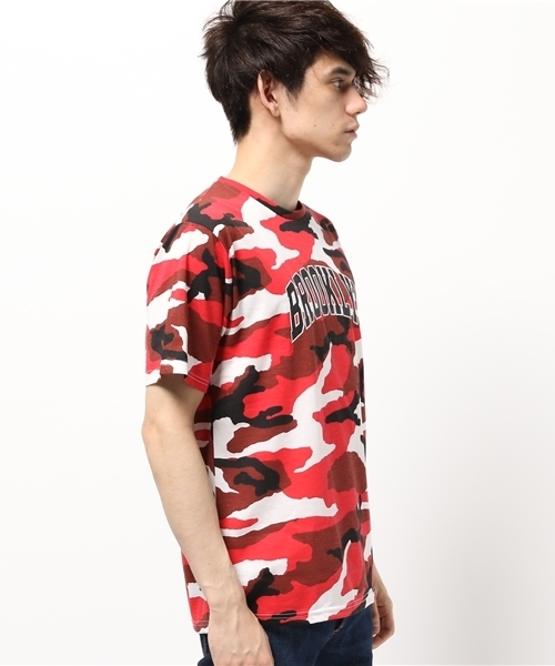 WEGO（ウィゴー）の「WEGO/カラーカモフラTシャツ（Tシャツ/カットソー・メンズ・ホワイト/カーキ/レッド/ブルー・LARGE/MEDIUM）」の5枚目の写真