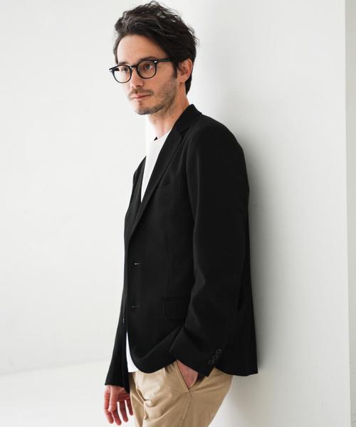 green label relaxing（グリーンレーベルリラクシング）の「■■■【WEB限定】KC★★TR ストレッチ バック/カモフラージュ 2B ジャケット（テーラードジャケット・メンズ・グレー/ブラック・LARGE/X-LARGE/SMALL/MEDIUM/X-SMALL）」の2枚目の写真