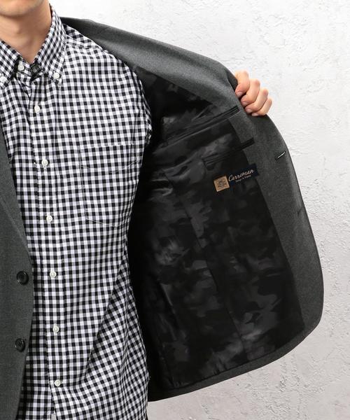 green label relaxing（グリーンレーベルリラクシング）の「■■■【WEB限定】KC★★TR ストレッチ バック/カモフラージュ 2B ジャケット（テーラードジャケット・メンズ・グレー/ブラック・LARGE/X-LARGE/SMALL/MEDIUM/X-SMALL）」の3枚目の写真