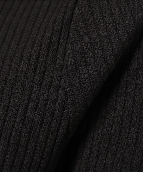 Heather（ヘザー）の「ボトルネックテレコパワショル5分袖  729860（Tシャツ/カットソー・レディース・オフホワイト/ブラック/カーキ・FREE）」の10枚目の写真