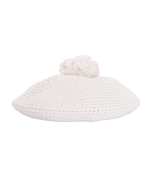 merry jenny（メリージェニー）の「ぽんぽんベレー（ハンチング/ベレー帽・レディース・ブラック/レッド/オフホワイト・FREE）」の7枚目の写真