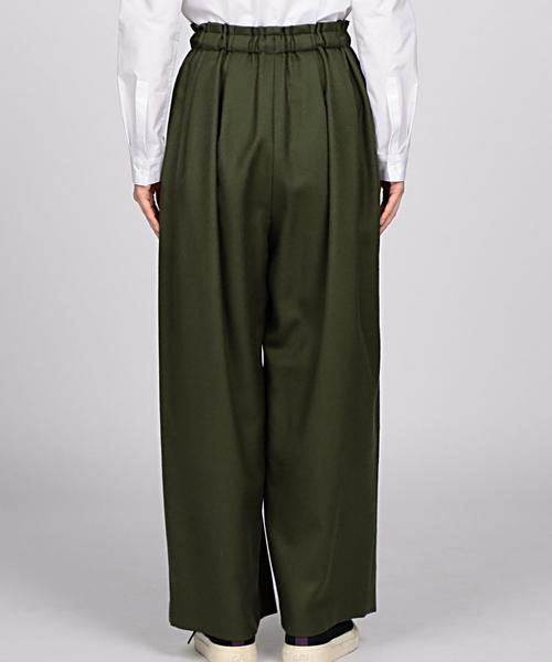 EN ROUTE（アンルート）の「ENR ウールサキソニーワイドパンツ（その他パンツ・レディース・レッド/オリーブ・1/2）」の9枚目の写真