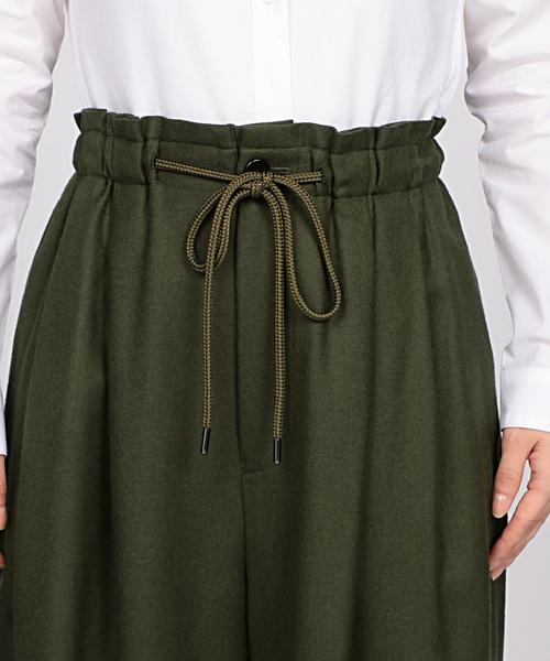 EN ROUTE（アンルート）の「ENR ウールサキソニーワイドパンツ（その他パンツ・レディース・レッド/オリーブ・1/2）」の13枚目の写真