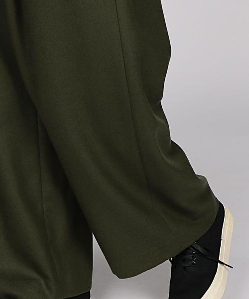 EN ROUTE（アンルート）の「ENR ウールサキソニーワイドパンツ（その他パンツ・レディース・レッド/オリーブ・1/2）」の5枚目の写真