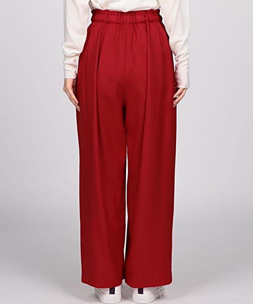 EN ROUTE（アンルート）の「ENR ウールサキソニーワイドパンツ（その他パンツ・レディース・レッド/オリーブ・1/2）」の7枚目の写真