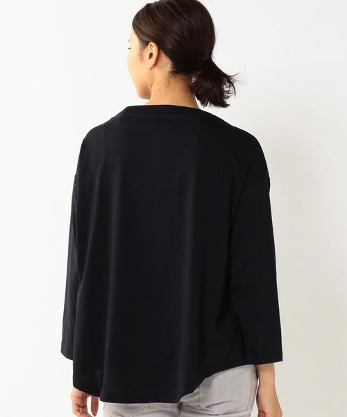 coen（コーエン）の「【1M】ドライ天竺ソリッドカットソー（Tシャツ/カットソー・レディース・ピンク/ネイビー・FREE）」の3枚目の写真