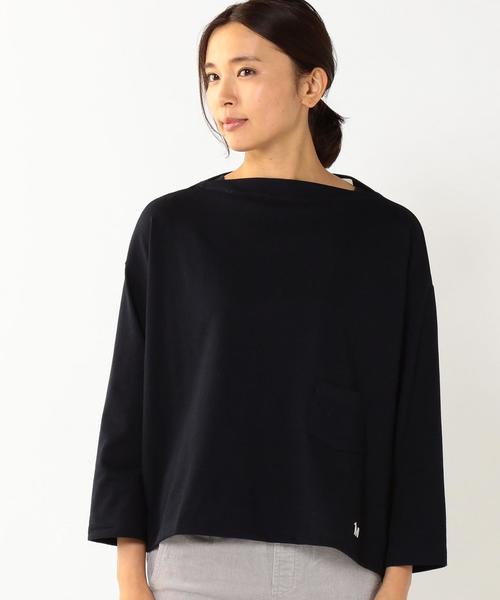 coen（コーエン）の「【1M】ドライ天竺ソリッドカットソー（Tシャツ/カットソー・レディース・ピンク/ネイビー・FREE）」の4枚目の写真