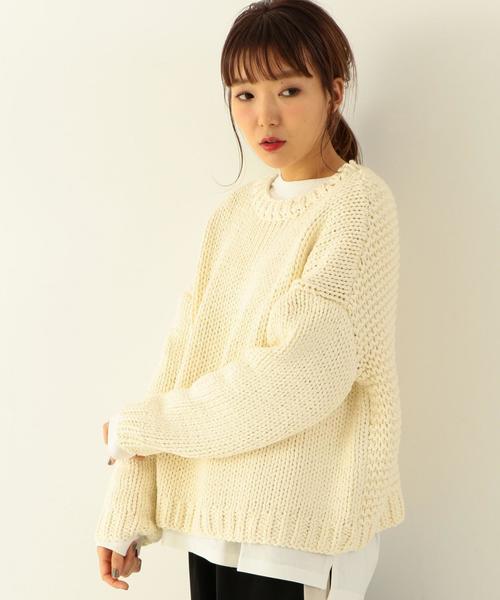 Another Edition（アナザーエディション）の「コットンアクリルニット 