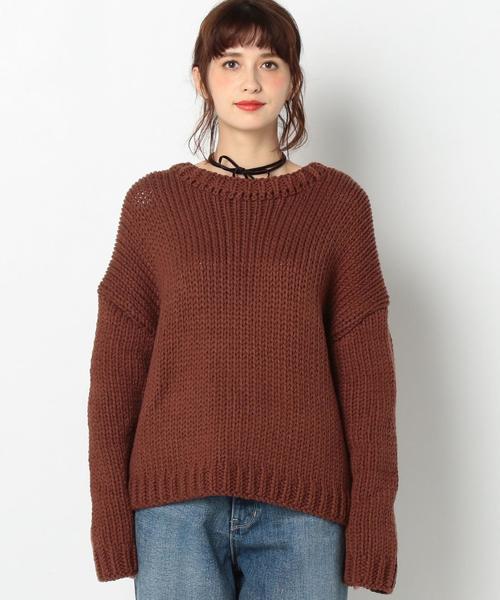 コットンアクリルニット COTTON ACRYLIC KNIT PULLOVER（コットンアクリルニットプルオーバー