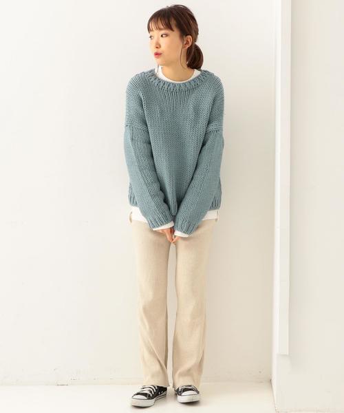 コットンアクリルニット COTTON ACRYLIC KNIT PULLOVER（コットンアクリルニットプルオーバー
