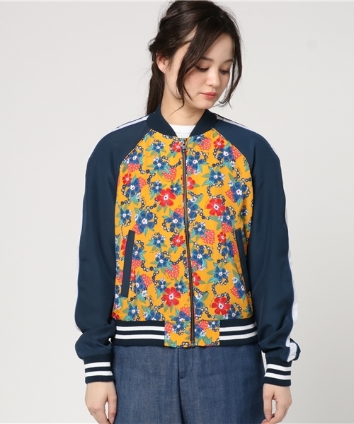 HILFIGER DENIM（ヒルフィガーデニム）の「カラーブロックボマージャケット（ブルゾン・レディース・レッド/ネイビー・S/M/XS）」の3枚目の写真