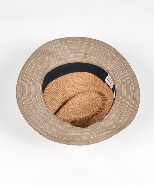 SHIPS Days（シップスデイズ）の「【サイズ調整可能】Days STROWS: ナカオレ テープ ハット（ハット・レディース・グレー/ホワイト・ONE SIZE）」の7枚目の写真