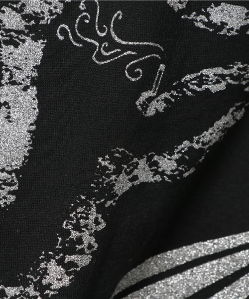 良品 ヒステリックグラマー DAM/LET THERE BE DARK ブラック HYSTERIC GLAMOUR ヒステリックグラマー 0213AB08 DAM ワッペン