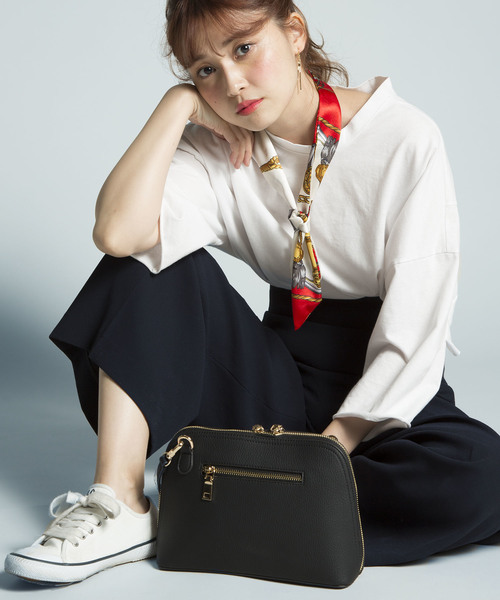 PLAIN CLOTHING（プレーンクロージング）の「ミニショルダーバッグ【PLAIN CLOTHING】（ショルダーバッグ・レディース・ベージュ/ブラック/アイボリー/ライトブルー・FREE）」の13枚目の写真