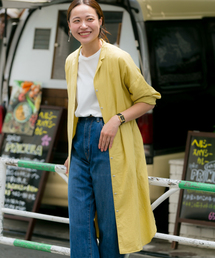 WORK NOT WORK URBAN RESEARCH | WORK NOT WORK　ダブルガーゼオープンカラーシャツワンピース(シャツワンピース)