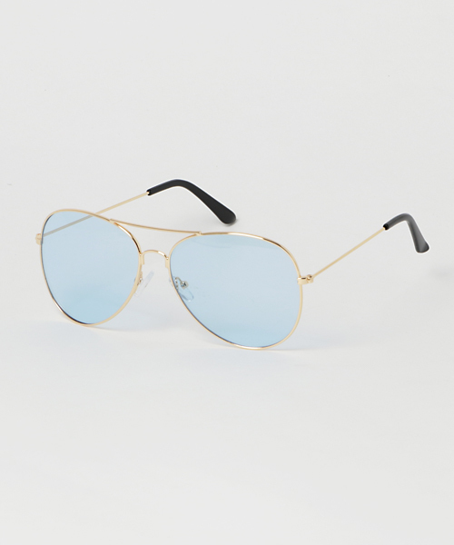 WEGO（ウィゴー）の「WEGO/ティアドロップカラーレンズサングラス（サングラス・メンズ・ブルー/パープル/イエロー/ピンク・FREE）」の12枚目の写真