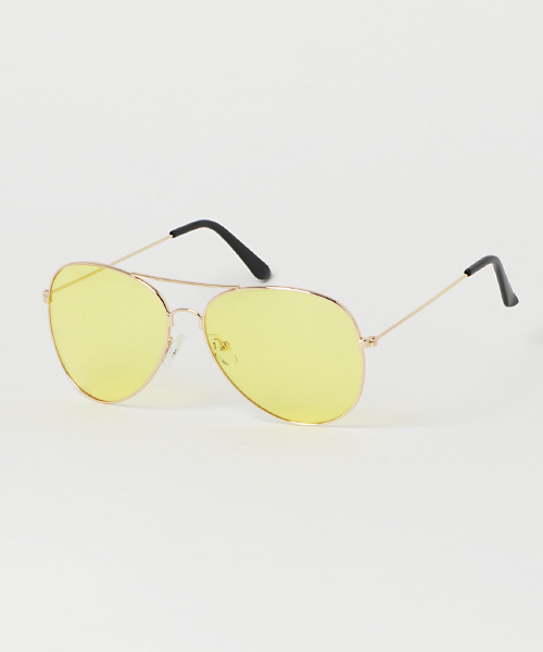 WEGO（ウィゴー）の「WEGO/ティアドロップカラーレンズサングラス（サングラス・メンズ・ブルー/パープル/イエロー/ピンク・FREE）」の14枚目の写真