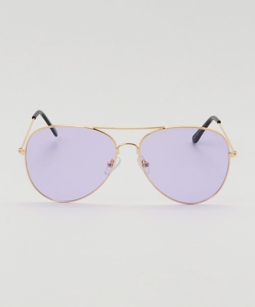 WEGO（ウィゴー）の「WEGO/ティアドロップカラーレンズサングラス（サングラス・メンズ・ブルー/パープル/イエロー/ピンク・FREE）」の11枚目の写真